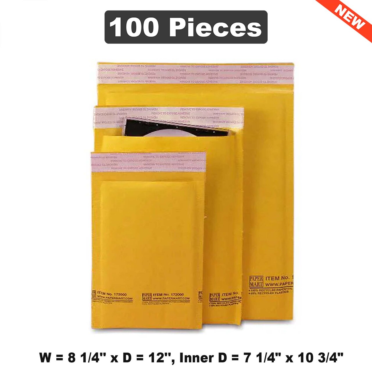 Compact Shipping & Packing Boxes - W-8 1/4", D-12", Inner Dimensions: 7 1/4" x 10 3/4